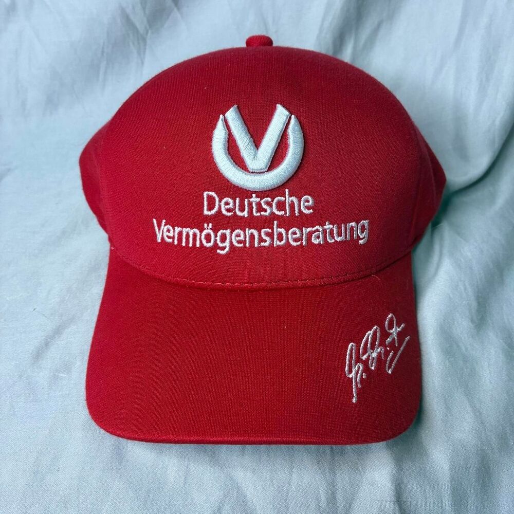 Michael Schumacher World Champion Deutsche Vermögensberatung F1 Racing Hat Red